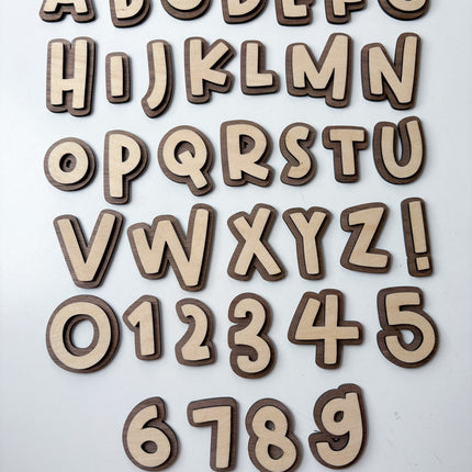 Alphabet Fancy dunkel