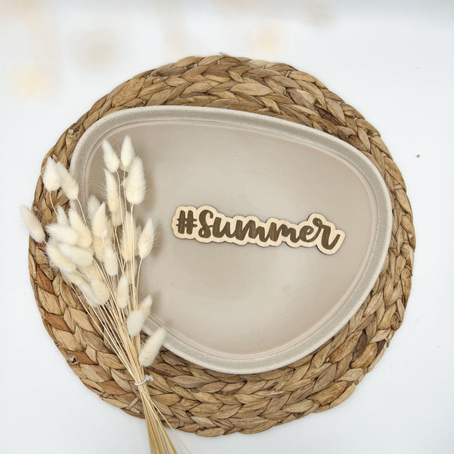 Schild - #summer graviert