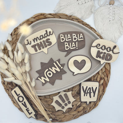 Flatlay Deko Set - Speech Bubbles V1