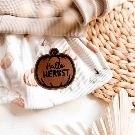 Kunstlederlabel - Hallo Herbst