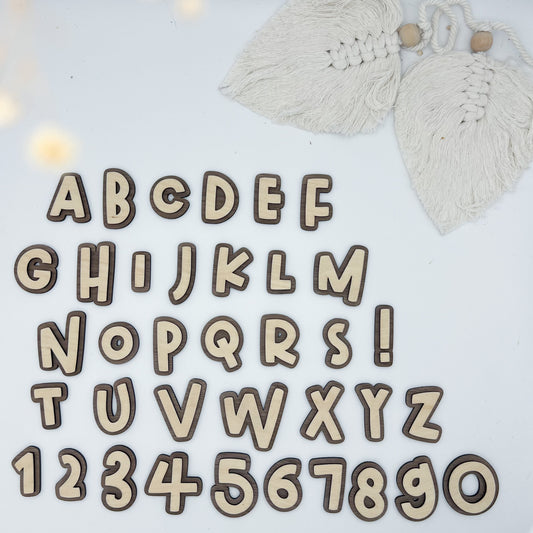 Buchstaben - Fancy dunkel
