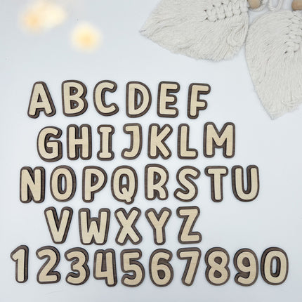 Buchstaben - Normal dunkel