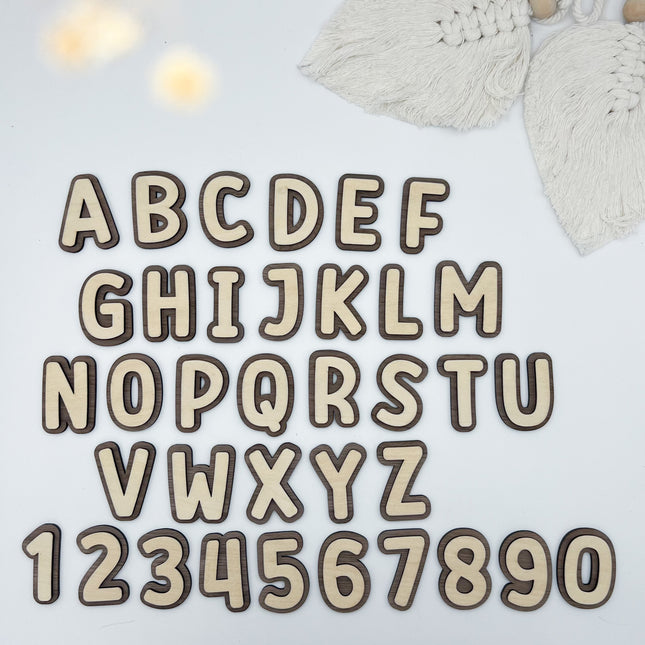 Buchstaben - Normal dunkel