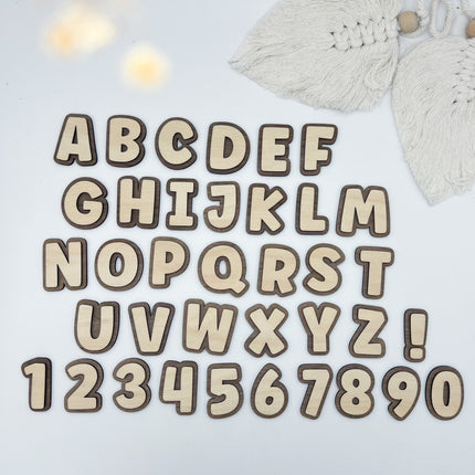 Buchstaben - Bold dunkel