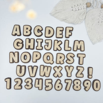 Buchstaben - Bold dunkel