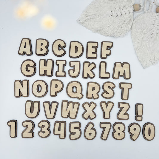 Buchstaben - Bold dunkel