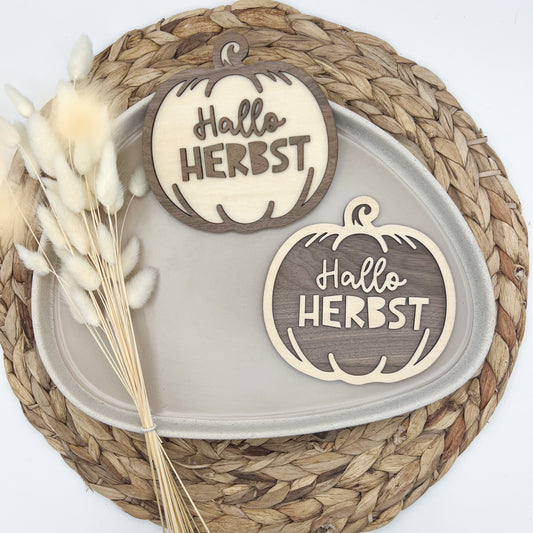Schild - Hallo Herbst