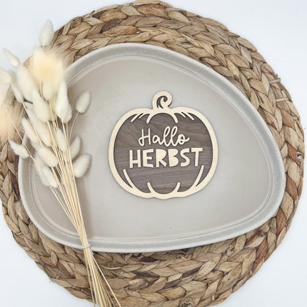 Schild - Hallo Herbst