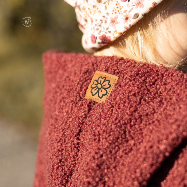 Kunstlederlabel - Blume Mini