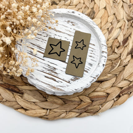 Kunstlederlabel - Set Stern