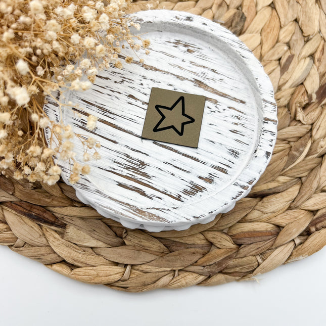 Kunstlederlabel - Stern Mini