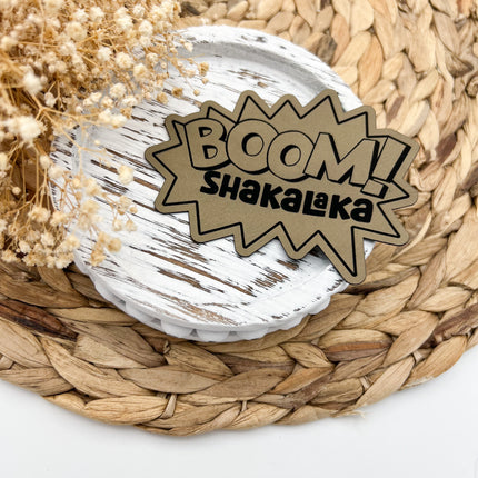 Kunstlederlabel - BOOM Shakalaka