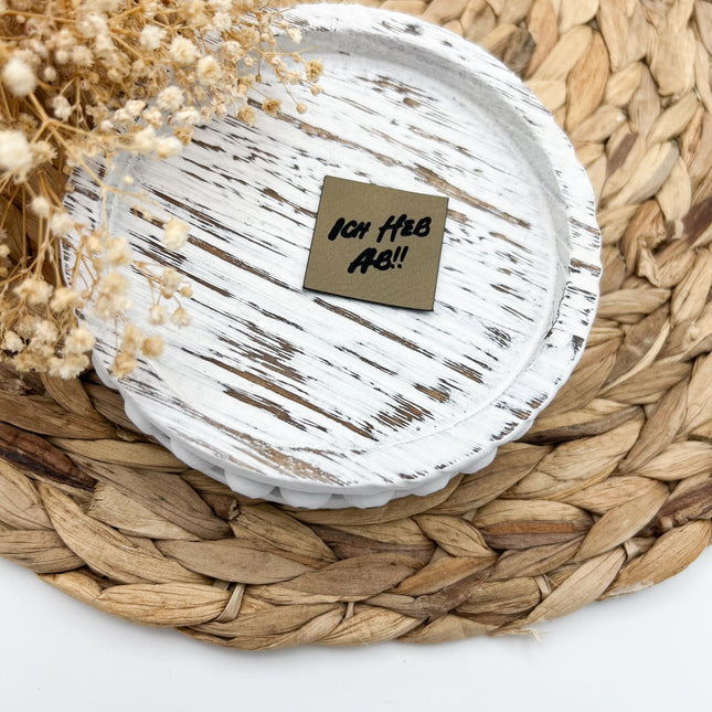 Kunstlederlabel - Ich heb ab Mini