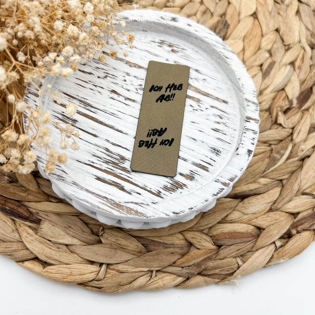 Kunstlederlabel - Knick Ich heb ab