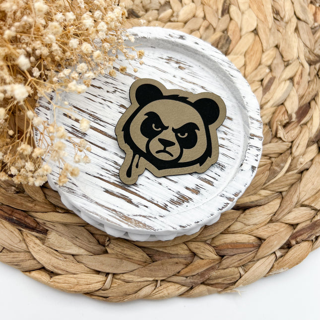 Kunstlederlabel - Panda