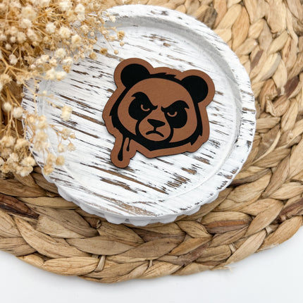 Kunstlederlabel - Panda