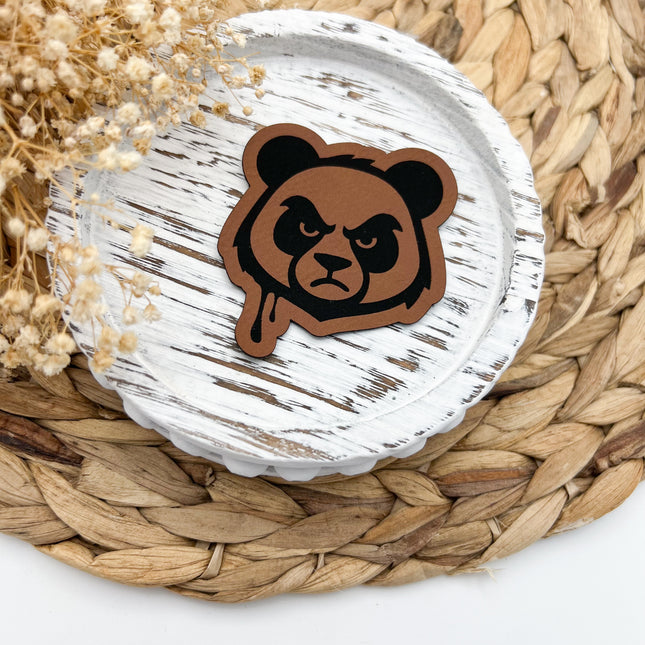 Kunstlederlabel - Panda