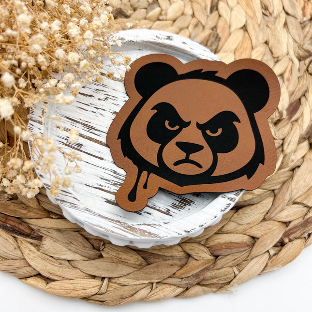 Kunstlederlabel - Panda