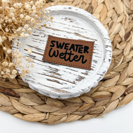 Kunstlederlabel - Sweater Wetter