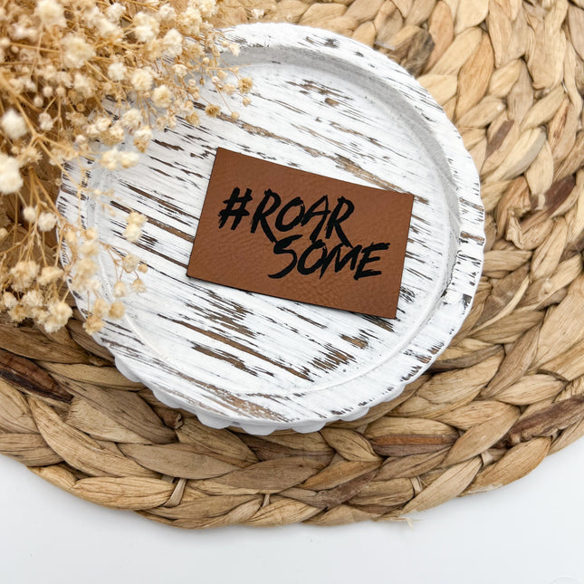 Kunstlederlabel - #roarsome
