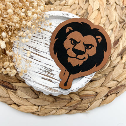Kunstlederlabel - Löwe