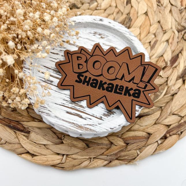 Kunstlederlabel - BOOM Shakalaka