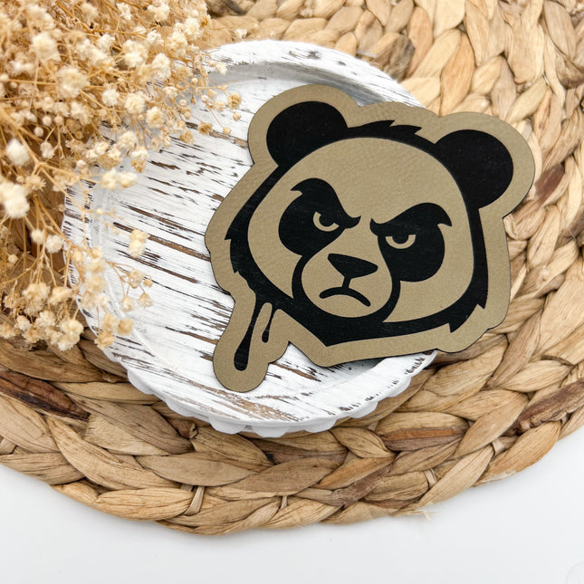 Kunstlederlabel - Panda
