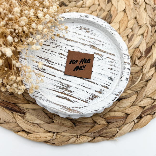 Kunstlederlabel - Ich heb ab Mini