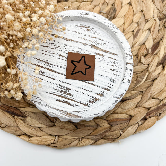 Kunstlederlabel - Stern Mini