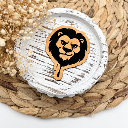Kunstlederlabel - Löwe