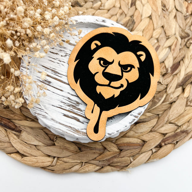 Kunstlederlabel - Löwe