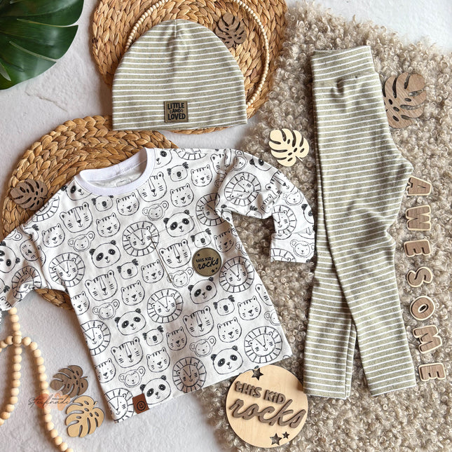 Kunstlederlabel - Knick Smile