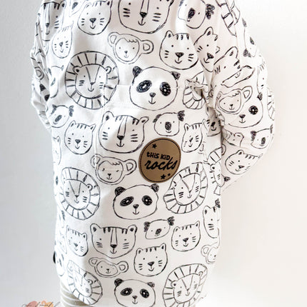 Kunstlederlabel - This kid rocks