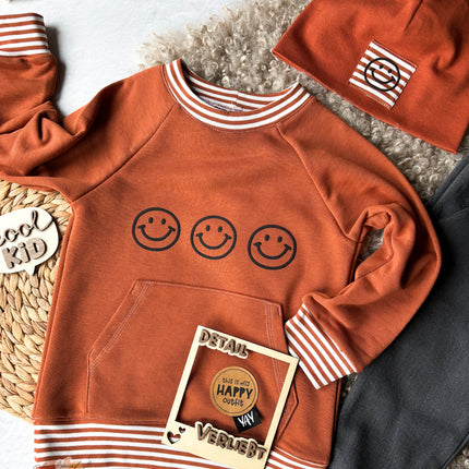 Puff Transfer - Happy face 3er Reihe