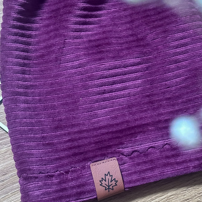 Kunstlederlabel - Knick Herbstblatt