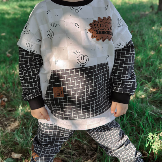 Kunstlederlabel - Smile frech Mini