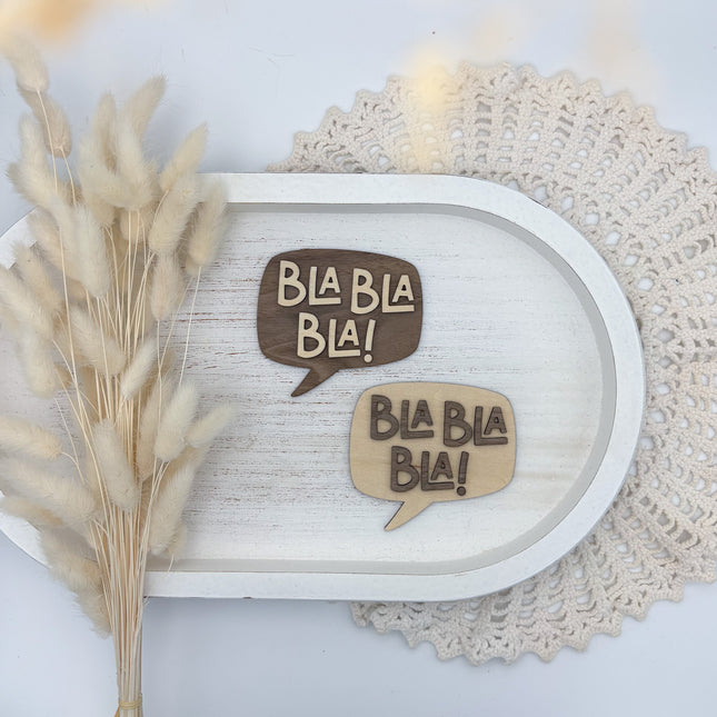 Sprechblase "Bla bla bla"