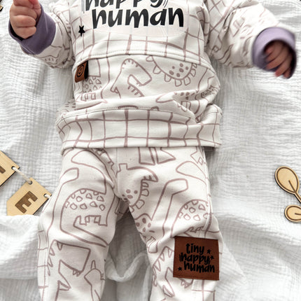 Kunstlederlabel - Tiny happy human