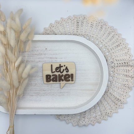 Sprechblase - Let's bake