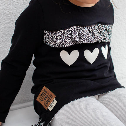 Puff Transfer - Herzen 3er Reihe