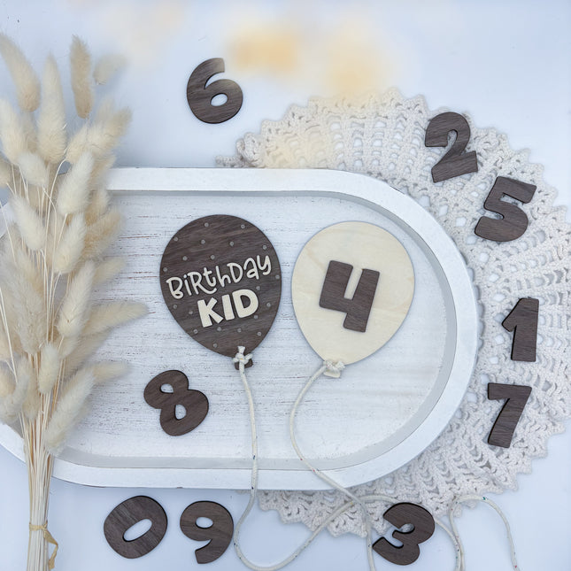 Ballons - Birthday Kid/Zahlen