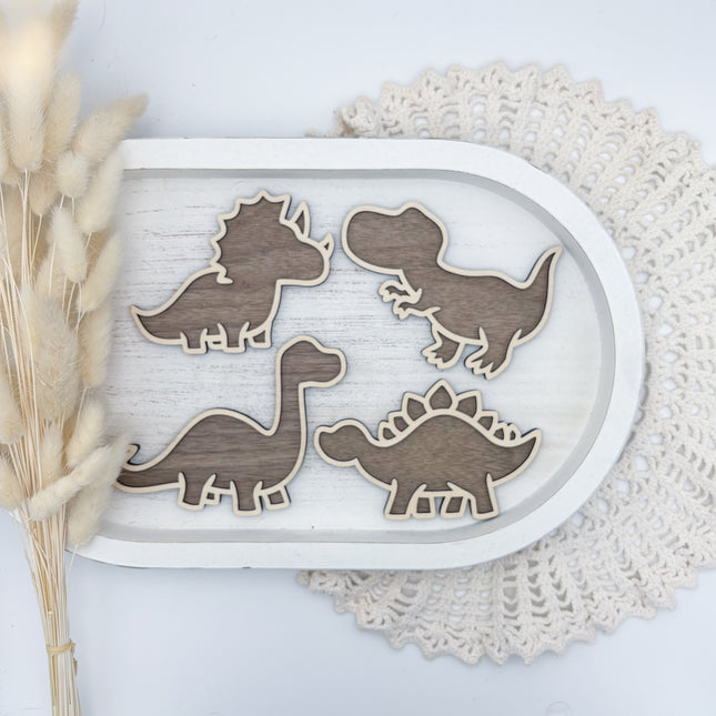 Flatlay Deko Set - Dinos 4er Set