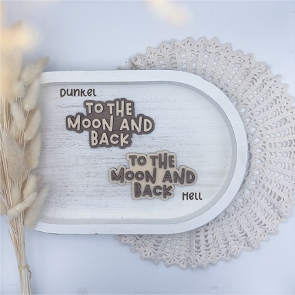 Schild - To the moon and back