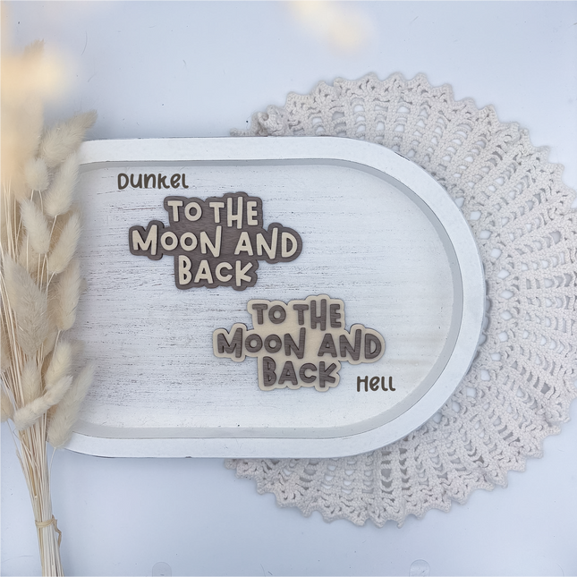 Schild - To the moon and back