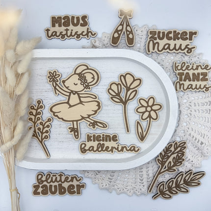 SVG Laserdatei - Kleine Ballerina inkl. Gewerbelizenz