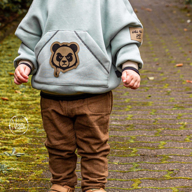 Kunstlederlabel - Panda