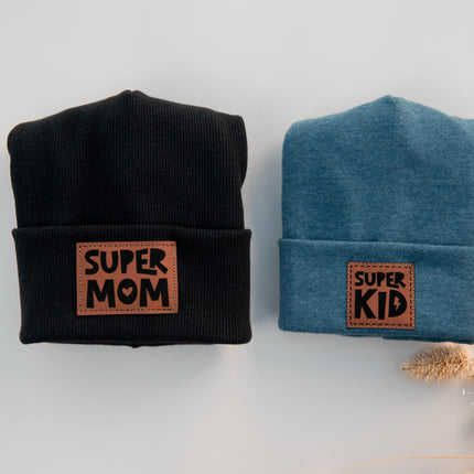 Kunstlederlabel - Super Mom
