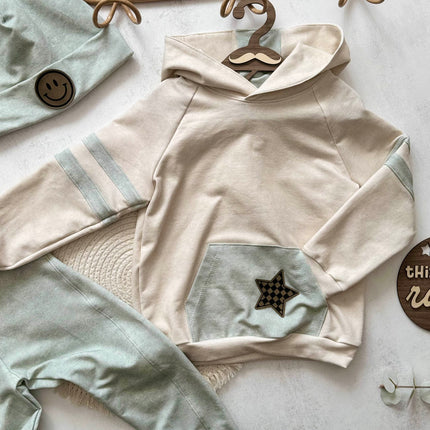 Kunstlederlabel - Stern Grid