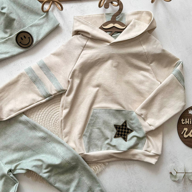 Kunstlederlabel - Stern Grid