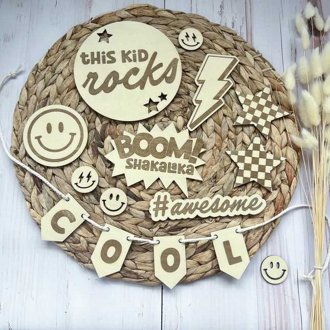 Flatlay Set - This Kid rocks graviert